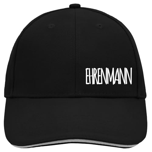 Huuraa Cappy Mütze Ehrenmann Jugendwort Geschenk Black/Light Grey Ehrenmann Präsent von Huuraa