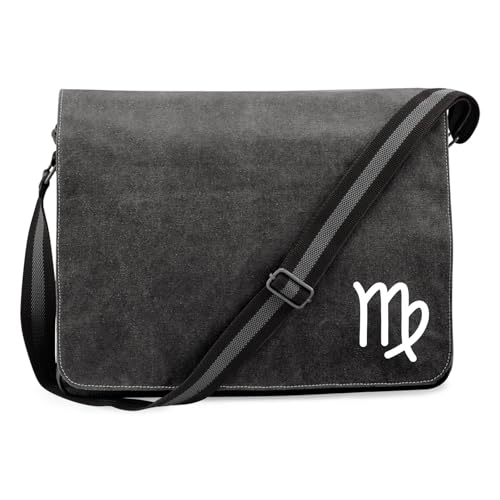 Huuraa Crossbody Bag Jungfrau Sternzeichen Zeichen Geschenk 14 Liter Black Canvas Jungfrau Accessoire Huuraa Crossbody Bag Jungfrau Sternzeichen Zeichen Geschenk 14 Liter Black Canvas Jungfrau Accessoire von Huuraa