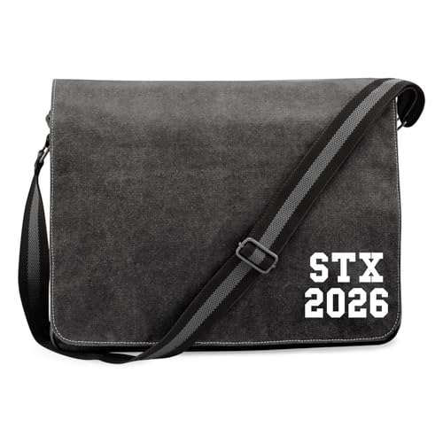 Huuraa Crossbody Bag STX 2026 Abschluss Dänemark Geschenk 14 Liter Black Canvas STX 2026 Accessoire von Huuraa