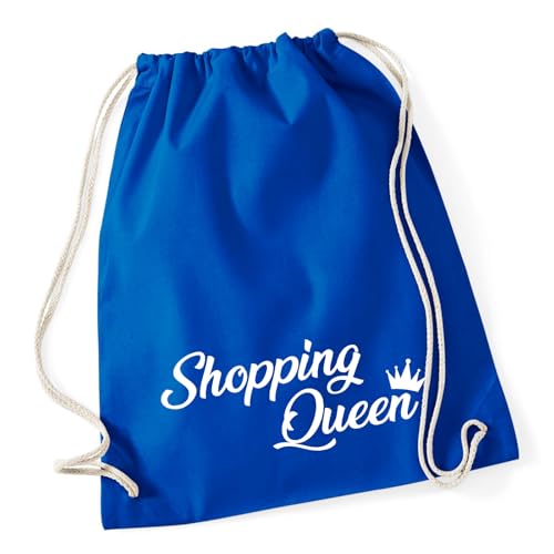Huuraa Tasche Shopping Queen Geschenk 12 Liter Bright Royal Baumwolle Shopping Queen Mitbringsel von Huuraa