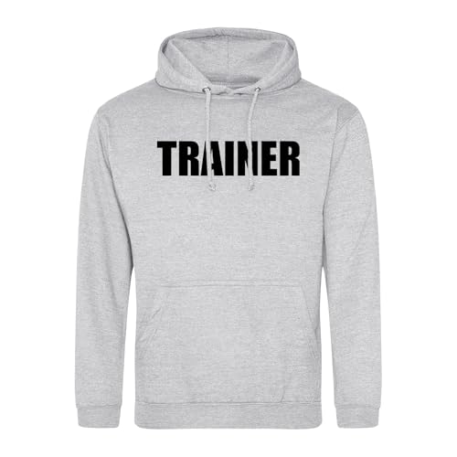Huuraa Herren Hoodie Trainer Training Geschenk Größe XXL Heather Grey Vegan Trainer Geschenkidee von Huuraa