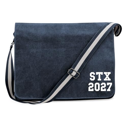 Huuraa Laptoptasche STX 2027 Abschluss Dänemark Geschenk 14 Liter Vintage Navy Canvas STX 2027 Präsent von Huuraa