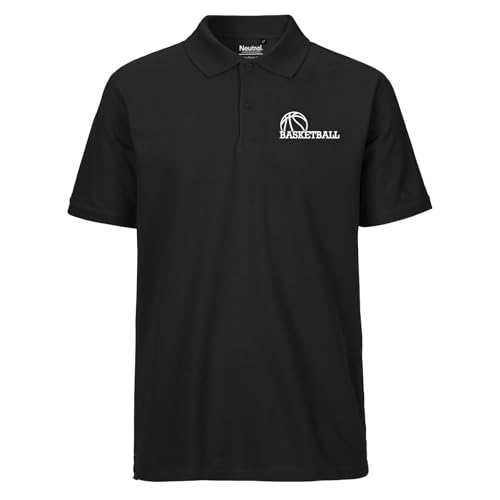 Huuraa Männer Oberteil Basketball Ball Geschenk Größe 3XL Black Bio Baumwolle Fairtrade Basketball Souvenir von Huuraa