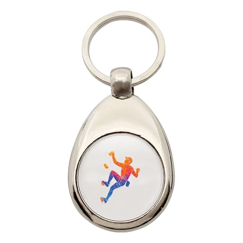 Huuraa Schlüsselanhänger Bouldern Klettern Geschenk Metall Einkaufswagenchip Bouldern Geschenkidee von Huuraa