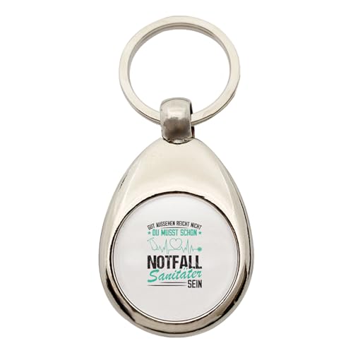Huuraa Schlüsselanhänger Gut aussehen reicht nicht musst schon Notfallsanitäter sein Geschenk Metall Einkaufswagenchip Gut aussehen reicht nicht Geschenkidee von Huuraa