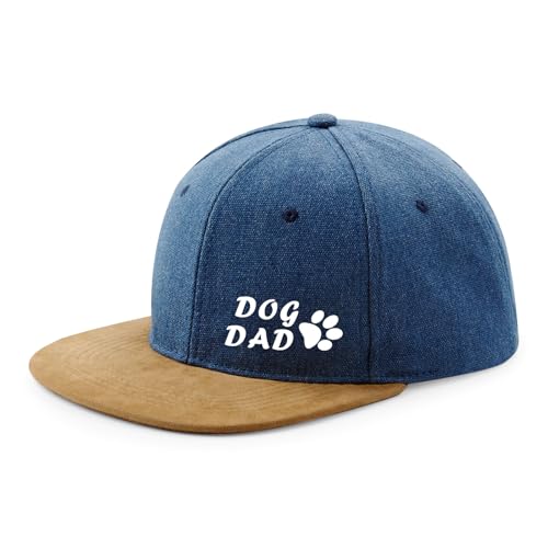 Huuraa Snapback Cap Dog Dad Tapse Geschenk Denim Dog Dad Präsent von Huuraa