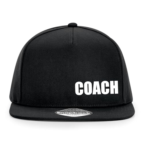 Huuraa Snapback Cappy für Coach Training Geschenk Black für Coach Mode von Huuraa