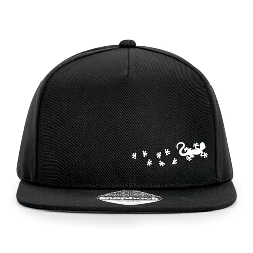 Huuraa Snapback Cappy Gecko Tapsen Geschenk Black Gecko Mode von Huuraa