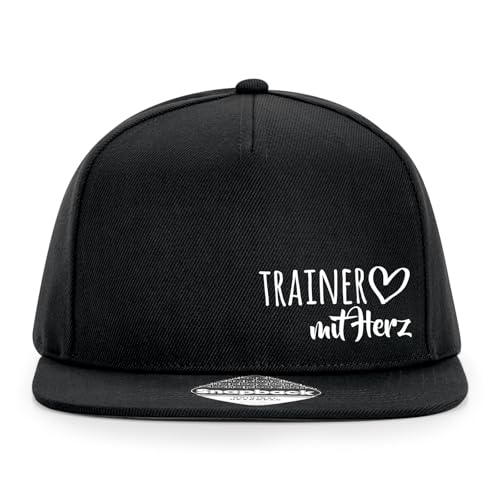 Huuraa Snapback Cappy Trainer mit Herz Geschenk Black Trainer Mode von Huuraa