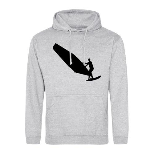 Huuraa Sweater Windsurfen Silhouette Geschenk Größe M Heather Grey Vegan Windsurfen Überraschung Huuraa Sweater Windsurfen Silhouette Geschenk Größe M Heather Grey Vegan Windsurfen Überraschung von Huuraa