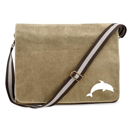 Huuraa Umhängetasche Delfin Silhouette Geschenk 14 Liter Sahara Canvas Delfin Geschenkidee Huuraa Umhängetasche Delfin Silhouette Geschenk 14 Liter Sahara Canvas Delfin Geschenkidee von Huuraa
