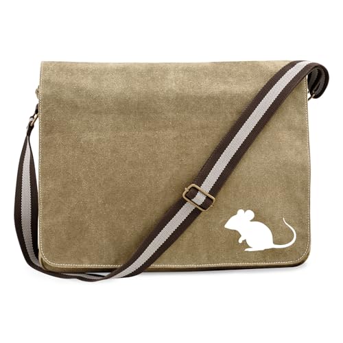 Huuraa Umhängetasche Maus Silhouette Geschenk 14 Liter Sahara Canvas Maus Geschenkidee Huuraa Umhängetasche Maus Silhouette Geschenk 14 Liter Sahara Canvas Maus Geschenkidee von Huuraa