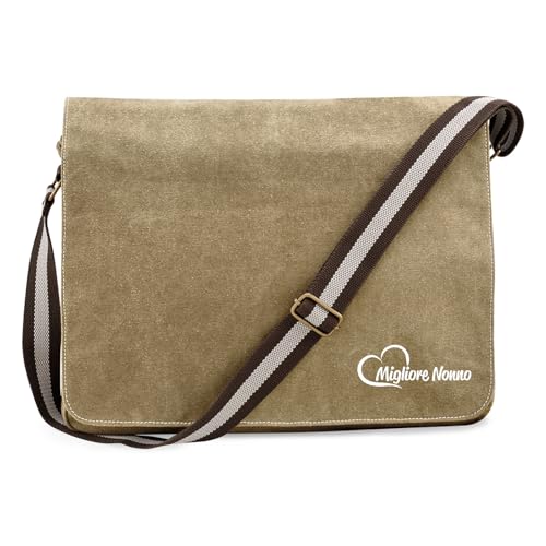 Huuraa Umhängetasche Migliore Nonno Cuore Geschenk 14 Liter Sahara Canvas Migliore Nonno Geschenkidee Huuraa Umhängetasche Migliore Nonno Cuore Geschenk 14 Liter Sahara Canvas Migliore Nonno Geschenkidee von Huuraa