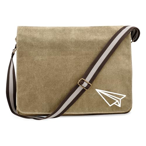 Huuraa Umhängetasche Papierflieger Flieger Geschenk 14 Liter Sahara Canvas Papierflieger Geschenkidee von Huuraa