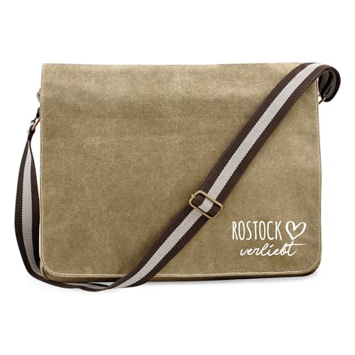 Huuraa Umhängetasche Rostock verliebt Geschenk 14 Liter Sahara Canvas Rostock Geschenkidee Huuraa Umhängetasche Rostock verliebt Geschenk 14 Liter Sahara Canvas Rostock Geschenkidee von Huuraa