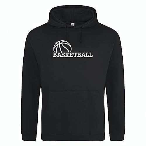 Huuraa Unisex Hoodie Basketball Ball Pullover Vegan Größe S mit Motiv für alle Basketball Fans Geschenk Idee für Freunde und Familie von Huuraa