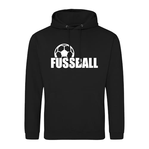 Huuraa Pulli Fussball Ball Geschenk Größe M Deep Black Vegan Fussball Präsent von Huuraa