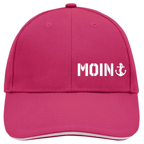Huuraa Unisex Kappe Moin Anker Geschenk Pink/White Moin Anker Mitbringsel von Huuraa