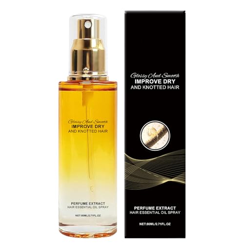 Hair Oil Spray, Nourishing Hairs Oil, 1.42x1.42in Hydrating Natural Conditioner, Smoothing Repair Formula for Scalp Care, Men & Women, Shower, Home, Travel, Regrowth Hair Oil Spray, Nourishing Hairs Oil, 1.42x1.42in Hydrating Natural Conditioner, Smoothing Repair Formula for Scalp Care, Men & Women, Shower, Home, Travel, Regrowth von Huvqianu