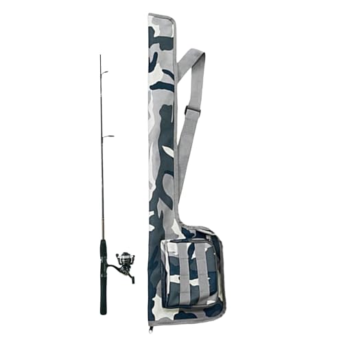 Huvqianu Angelrutentasche, Rutentasche für Angelruten - Camouflage Angelruten-Tragetasche,Tasche für Fischausrüstung, einzelne Schultertasche, Schutzhülle für Damen und Herren, Angelruten, Angelruten Huvqianu Angelrutentasche, Rutentasche für Angelruten - Camouflage Angelruten-Tragetasche,Tasche für Fischausrüstung, einzelne Schultertasche, Schutzhülle für Damen und Herren, Angelruten, Angelruten von Huvqianu
