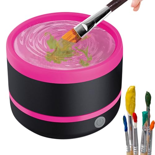 Huvqianu Automatische Make-up-Pinsel-Reiniger-Maschine | Automatischer Make-up-Pinsel-Spinner Washer – Wiederaufladbare Beauty-Kosmetik-Werkzeug-Unterlegscheibe für Foundation, Concealer, Lidschatten von Huvqianu