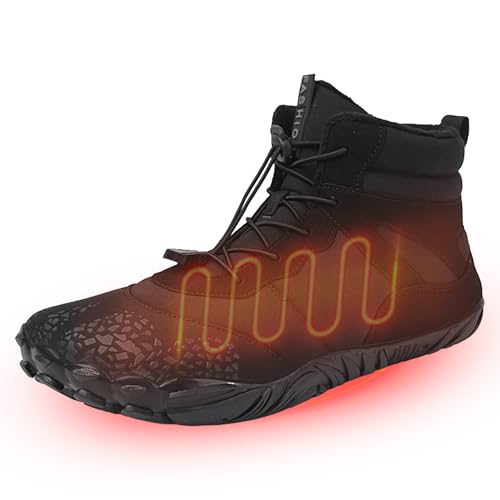 Huvqianu Barefoot Work Stiefel, Damen Herren Barfuß Wanderschuhe - wasserdichte Nicht -Schlupfstiefel mit komfortabler Unterstützung für das Training für das Laufetrading Travel Wandertraining im Huvqianu Barefoot Work Stiefel, Damen Herren Barfuß Wanderschuhe - wasserdichte Nicht -Schlupfstiefel mit komfortabler Unterstützung für das Training für das Laufetrading Travel Wandertraining im von Huvqianu