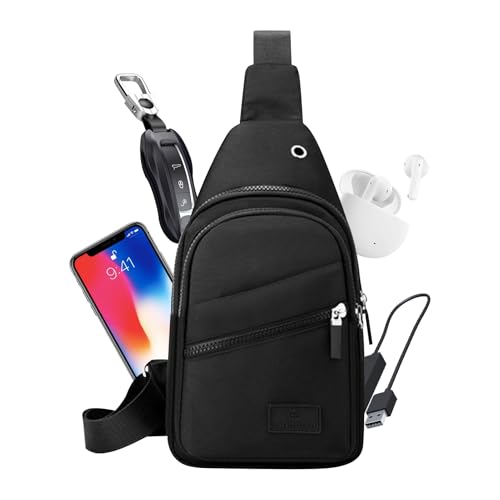 Huvqianu Brusttasche für Damen – Schultertasche, Umhängetasche, modische Tagesrucksäcke, Kurierrucksäcke, lässig, zum Wandern, , Reisen, Outdoor-Sport Huvqianu Brusttasche für Damen – Schultertasche, Umhängetasche, modische Tagesrucksäcke, Kurierrucksäcke, lässig, zum Wandern, , Reisen, Outdoor-Sport von Huvqianu