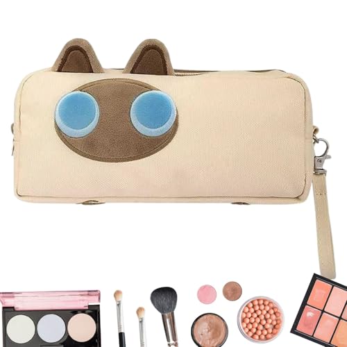 Huvqianu Katzen-Federmäppchen, Schreibwaren-Aufbewahrungstasche, Reißverschluss-Federmäppchen, 22 x 6,5 x 9,5 cm, multifunktionale Organizer-Tasche, Schulbedarf, Federmäppchen, Beige Gelb, Huvqianu Katzen-Federmäppchen, Schreibwaren-Aufbewahrungstasche, Reißverschluss-Federmäppchen, 22 x 6,5 x 9,5 cm, multifunktionale Organizer-Tasche, Schulbedarf, Federmäppchen, Beige Gelb, von Huvqianu