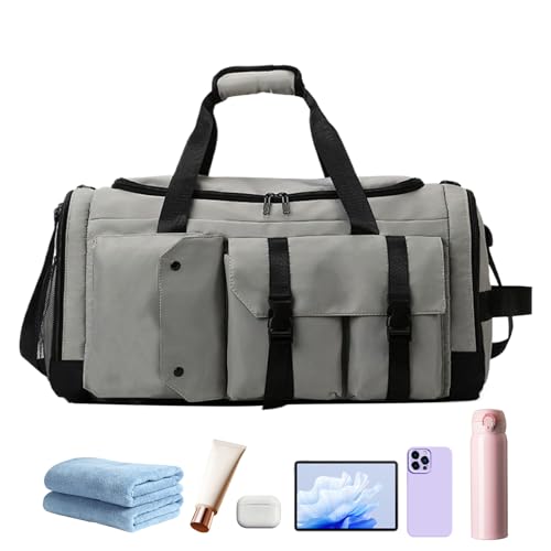 Huvqianu Reisetasche,wasserdichte Große Sporttragetasche - Aufbewahrungsorganizer Für Kleidung Sneaker Handtücher Handschuhe Sprungseile Bänder Outdoor Huvqianu Reisetasche,wasserdichte Große Sporttragetasche - Aufbewahrungsorganizer Für Kleidung Sneaker Handtücher Handschuhe Sprungseile Bänder Outdoor von Huvqianu