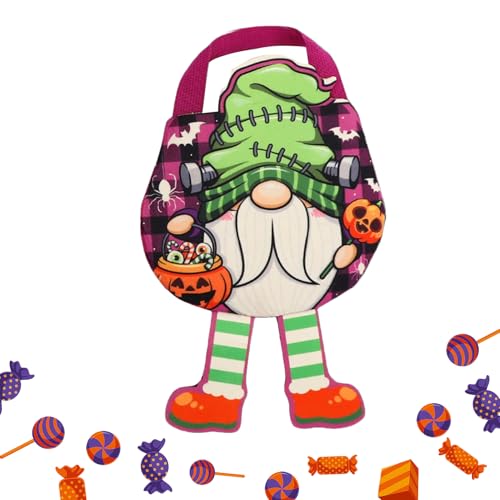 Huvqianu Süßigkeitentüten für Halloween, Festival-Tragetasche für Leckereien, Vliesstoff, tragbare Snack-Tragetasche für Spielzeug, Süßigkeiten, Event, Organizer, Spukhaus, Einzelhandel, Schule von Huvqianu