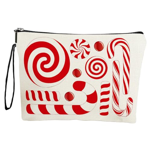 Kosmetiktasche für Weihnachten, wasserdichte Kosmetiktasche mit Reißverschluss, geräumige Kulturbeutel, langlebige Weihnachtstasche für Damen, große Kosmetik-Aufbewahrungstasche, Tragegurt für Reisen, Kosmetiktasche für Weihnachten, wasserdichte Kosmetiktasche mit Reißverschluss, geräumige Kulturbeutel, langlebige Weihnachtstasche für Damen, große Kosmetik-Aufbewahrungstasche, Tragegurt für Reisen, von Huvqianu