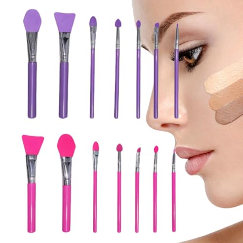 Make-up-Pinsel, Lippenapplikator 14 Stück, Lidschatten-Pinsel-Set, 5,5 Zoll Creme-Make-up, Kunstharz-Epoxid-Kunsthandwerk, Präzisionsanwendung, authentisch für Mehrzweck-Pinsel Make-up-Pinsel, Lippenapplikator 14 Stück, Lidschatten-Pinsel-Set, 5,5 Zoll Creme-Make-up, Kunstharz-Epoxid-Kunsthandwerk, Präzisionsanwendung, authentisch für Mehrzweck-Pinsel von Huvqianu