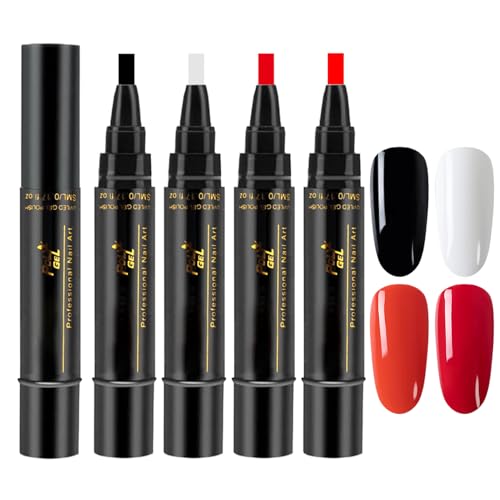 Nail Polish Pens, Drawing Gel Set, 4.72in Precision Tip Applicator, Quick Dry Formula, Portable Art Design Pen for Travel, Dating, Holidays, Styling, Everyday Commuting Nail Polish Pens, Drawing Gel Set, 4.72in Precision Tip Applicator, Quick Dry Formula, Portable Art Design Pen for Travel, Dating, Holidays, Styling, Everyday Commuting von Huvqianu