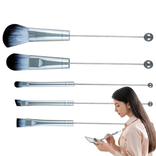 Professionelles Make-up-Pinsel-Set, Kosmetikpinsel für Make-up, 5 x professionelle synthetische Applikatoren für Foundation, Lidschatten, Rouge, Puder, Modellierung Professionelles Make-up-Pinsel-Set, Kosmetikpinsel für Make-up, 5 x professionelle synthetische Applikatoren für Foundation, Lidschatten, Rouge, Puder, Modellierung von Huvqianu