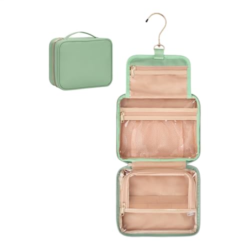 Travel Toiletry Bag, Foldable Bag with Compartments, Portable Makeup Pouch with Handle, Spacious Big Compartment Organizer for Women, 9.06 * 3.94 * 7.48 Inches Travel Toiletry Bag, Foldable Bag with Compartments, Portable Makeup Pouch with Handle, Spacious Big Compartment Organizer for Women, 9.06 * 3.94 * 7.48 Inches von Huvqianu