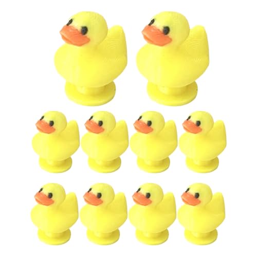 Huxibai Charm Enten für Schuhe - 10 Stück Schlüsselanhänger mit Enten | Geschenk für Kinder Freunde Mädchen Männer Frauen Erwachsene von Huxibai