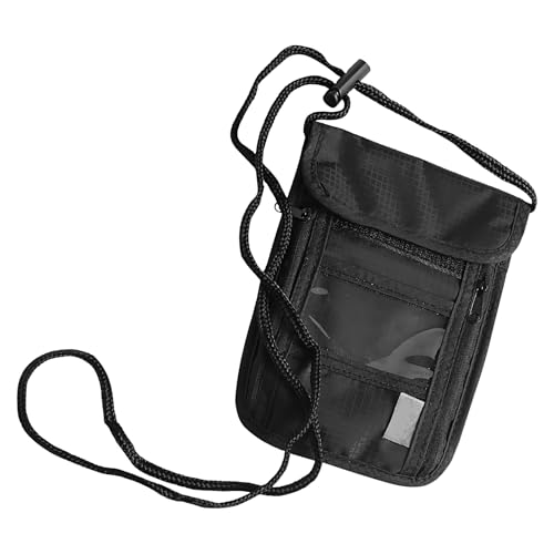 Huxibai Reise Neck Wallet,Diebstahlsicherer Reisebeutel - Diebstahlschutz Organizer Für Handy Dokumente Bankkarten von Huxibai