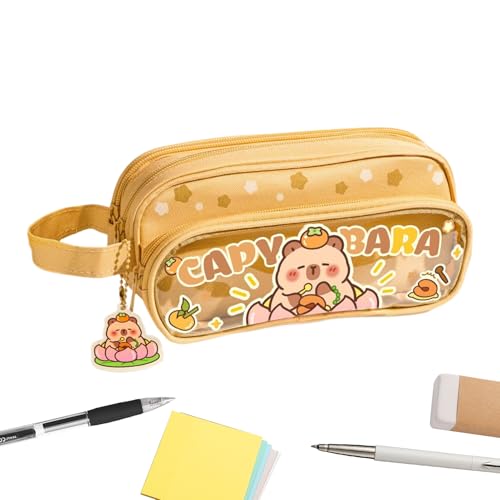 Huxibai Süße Federmappe - Tierzipfel Federmappe Großes Etui Für Stifte | Tragbarer Stiftehalter Organizer für Schere Kinder Schüler Schule Reise von Huxibai