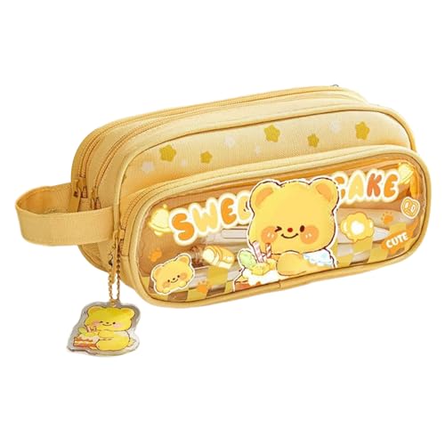 Huxibai Tierisches Federmäppchen | Tierzipfel Federmappe Großes Etui Für Stifte - Tragbarer Stiftehalter Organizer für Schere Kinder Schüler Schule Reise von Huxibai