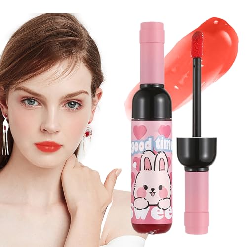 Huxibai Weinrote Lippenfarbe | Lippenfarbe | Mattierender Wasserdichter Langzeithaltender Lippenmakeup Look Für Damen Und Mädchen von Huxibai
