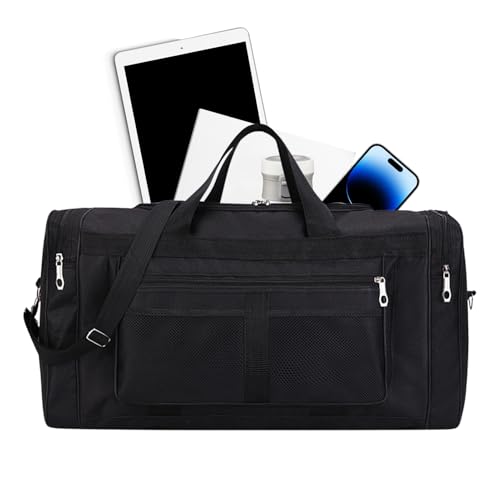 Huxibai Workout Bag, Großraum-Duffel Sporttasche, Leichte Fitness Umhängetasche Als Trainingsweekender Für Reisen Schule Outdoor Mit Separatem Schuhefach von Huxibai