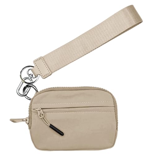 Kreditkartenetui – Kleine Geldbörse für Damen | Kleine Damen-Handtasche mit Münzfach mit Reißverschluss | Geldbörse mit Schlüsselanhänger | Geldbörse für Damen aus wasserdichtem Nylon | Geldbörse, von Huyeruie