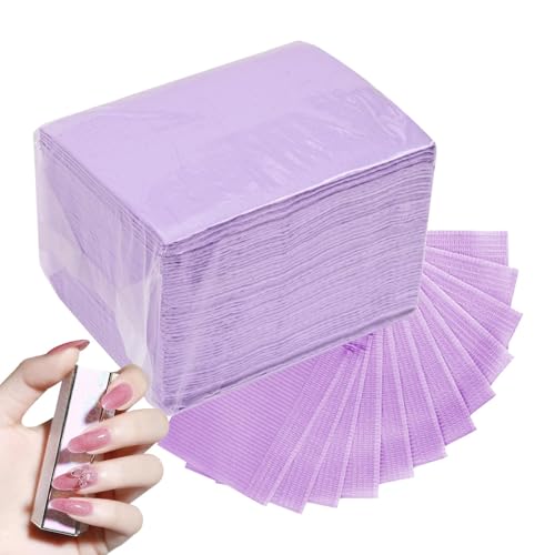 Papiermatte – Tischdecke | 50 wasserdichte Maniküre-Tischmatten | Tischservietten | Wasserabsorbierendes 3-lagiges Design für professionelle Maniküre-Anfänger von Huyeruie