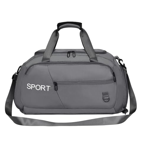 Sport-Turnbeutel | Schwimmtasche – Sporttasche für Herren, wasserdicht, großes Fassungsvermögen, mit mehreren Taschen für den Außenbereich, grau, Refer to description, Unisex Sport-Turnbeutel | Schwimmtasche – Sporttasche für Herren, wasserdicht, großes Fassungsvermögen, mit mehreren Taschen für den Außenbereich, grau, Refer to description, Unisex von Huyeruie