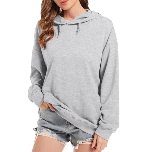 Hveuluop Gieen Damen Kapuzenpullover Sweatshirt - Langarm Kängurutasche Herbst Casual Tops Lose Hoodie Sport Style Casual von Hveuluop Gieen