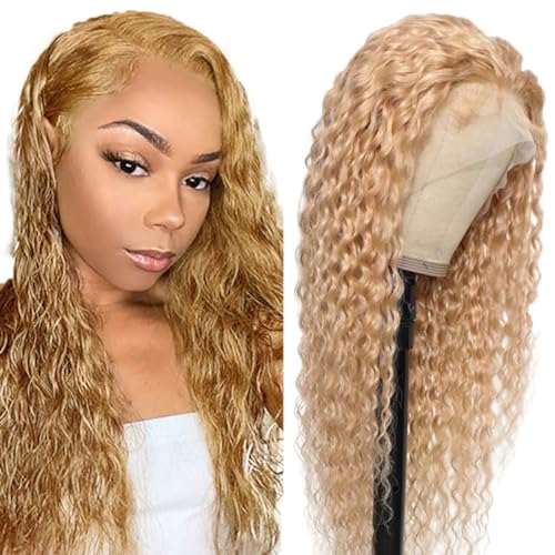 Hxxcoup Lace Wig Human Hair Perücke Echthaar Perücke für Damen 13x1 Lace Frontal Perücken Human Hair Wig Deep Wave 26 Inch Wig Perücken Lace Front Perücke Pre Plucked Glueless Wig 26 Zoll von Hxxcoup