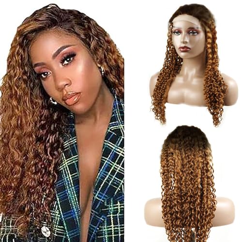 Hxxcoup Perücke Braun Human Hair Wig Lace Wig Perücke Damen 4x1 T Part Wig Perücke Damen Echthaar Brown WigMenschenhaar Perücken with Baby Hair Swiss Lace Brazilian Remy Hair 28 Zoll von Hxxcoup