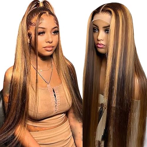 Hxxcoup Straight Human Hair Wig 5x5 Lace Front Echthaar Perücke Schwarz Perücke Damen Glueless Wear and Go P427 Highlight Blond Pre Plucked Hairline with Baby Hair for Woman No Smell 12 Zoll Hxxcoup Straight Human Hair Wig 5x5 Lace Front Echthaar Perücke Schwarz Perücke Damen Glueless Wear and Go P427 Highlight Blond Pre Plucked Hairline with Baby Hair for Woman No Smell 12 Zoll von Hxxcoup