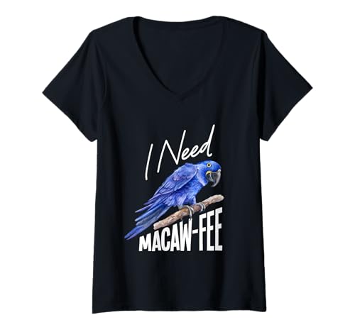 Damen Papageienbesitzer Birdkeeper Bird Lover I Need Hyazinthe Ara T-Shirt mit V-Ausschnitt Damen Papageienbesitzer Birdkeeper Bird Lover I Need Hyazinthe Ara T-Shirt mit V-Ausschnitt von Hyacint Macaw Design For Birdkeeper & Parrot Owner
