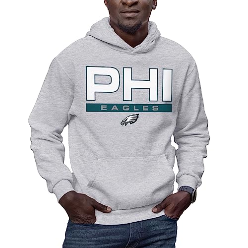 Hybrid Sports NFL - Philadelphia Eagles - City Block - Herren und Damen Pullover Hoodie Fleece Sweatshirt - Größe M von Hybrid Sports
